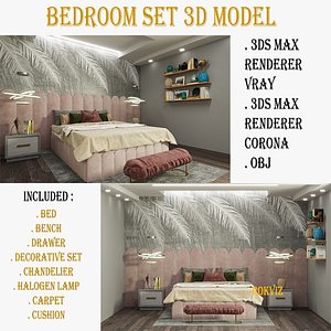 Bedroom Set 3d model model