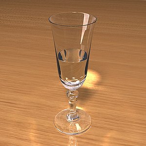 champagne glass scenes 3d model