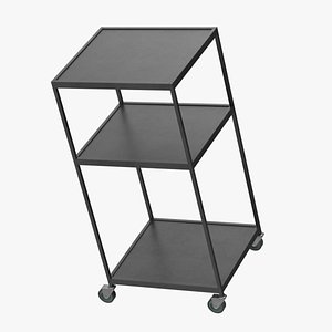 Empty TV Cart 3D model
