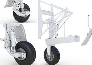 Landing Gear for Aircraft 3D model