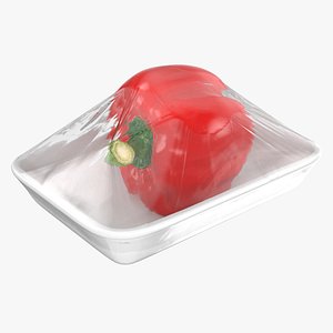 Red Bell Pepper Wrapped Package model