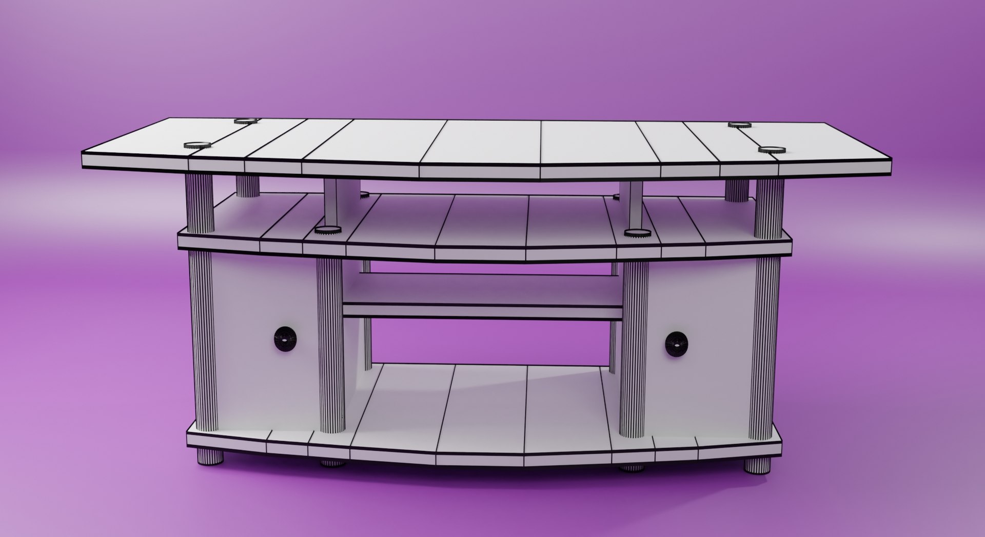 3D Tv Rack - TurboSquid 1690768