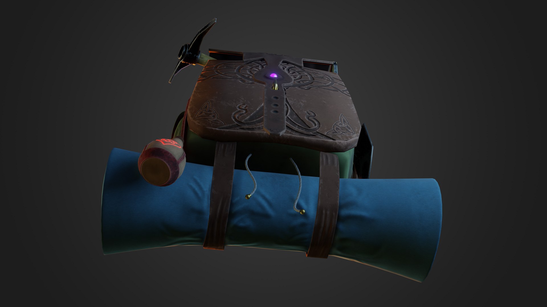 3D Celtic Stylized Backpack - TurboSquid 1732572