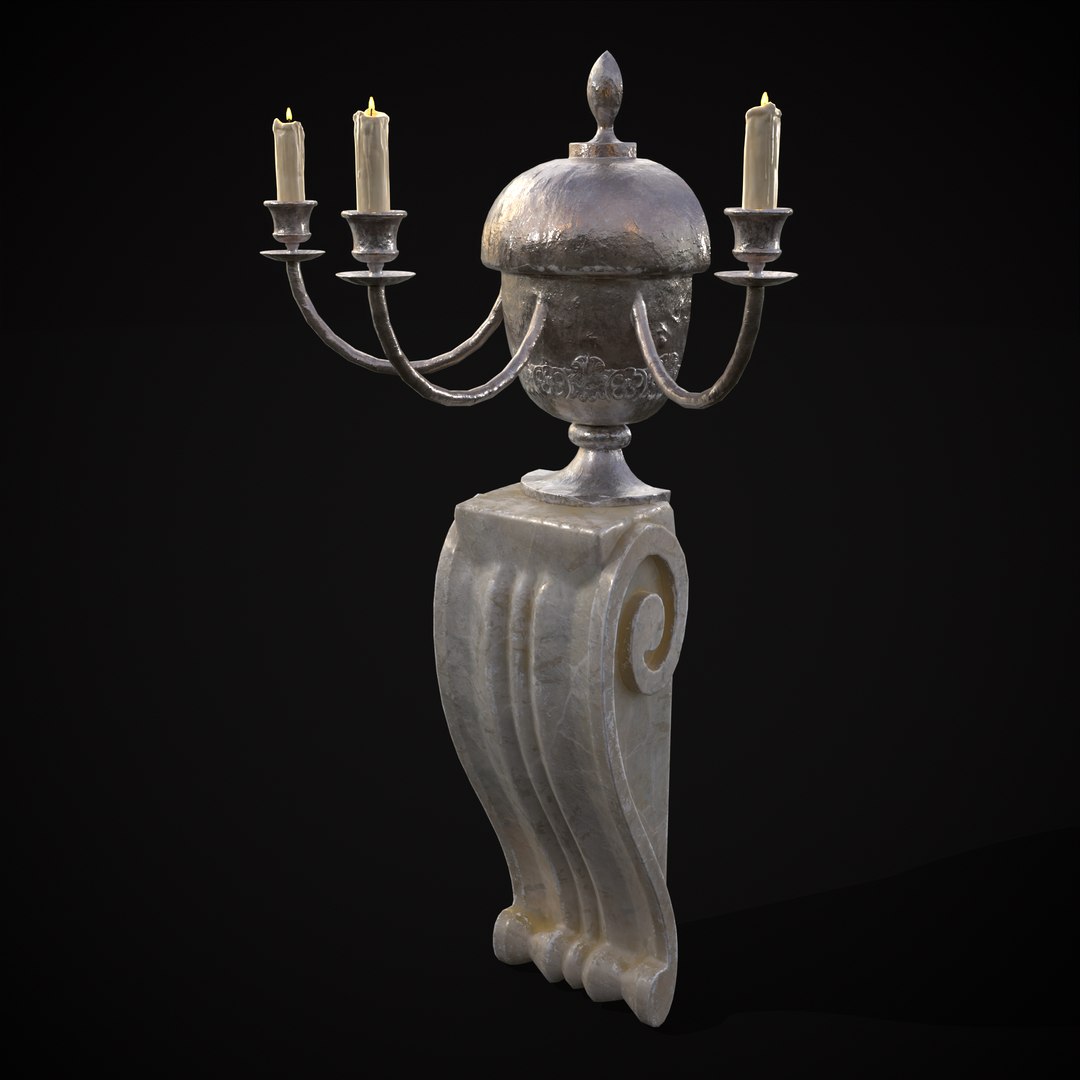 Decorative Wall Candelabra Model TurboSquid 2103860