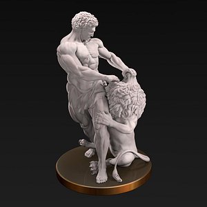3D Samson and lion 3D print