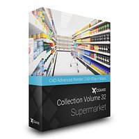 CGAxis Models Volume 32 Supermarket C4D