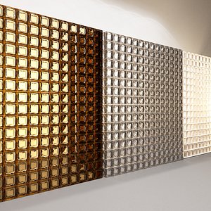 glass wall blocks 3D model