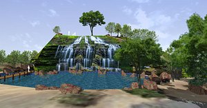 Man-made fountain