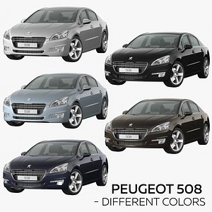 peugeot 508 - different 3D model