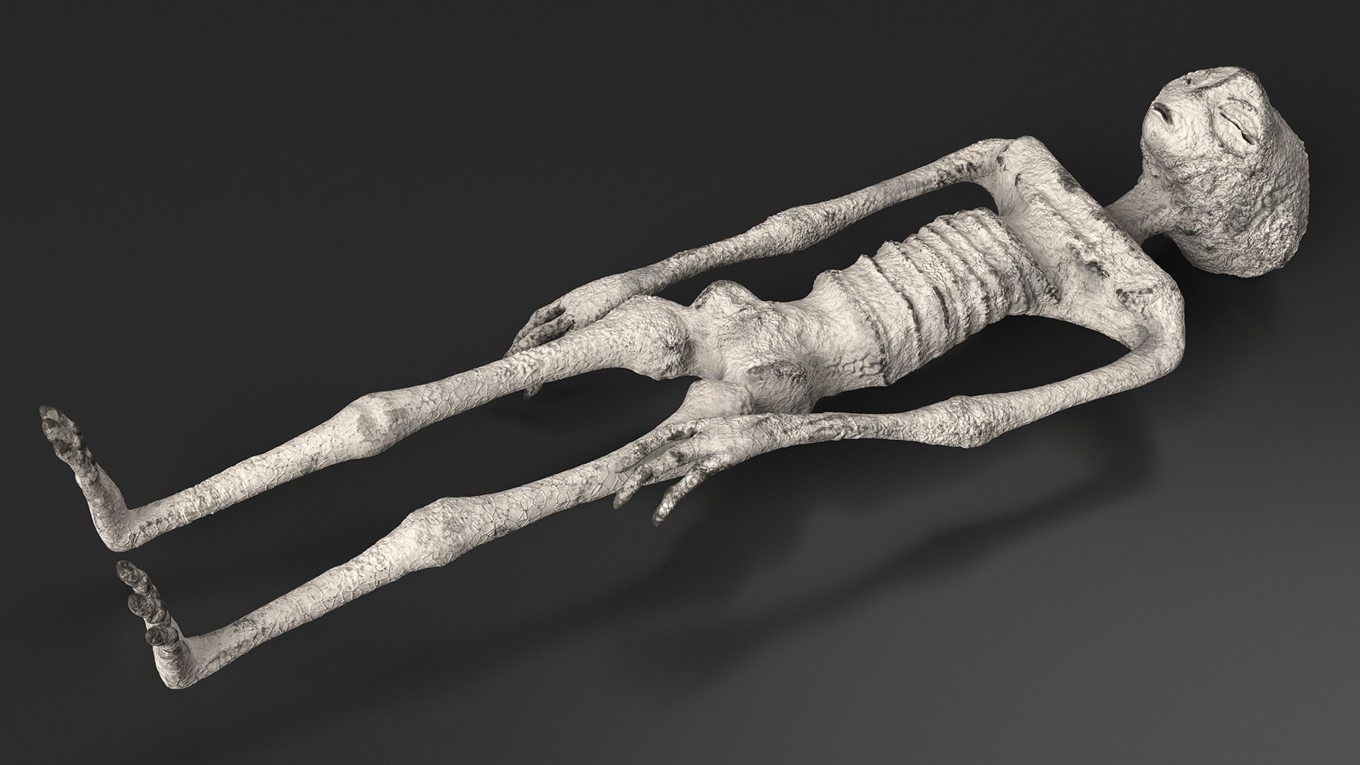 3D Alien Mummy Model - TurboSquid 2156996