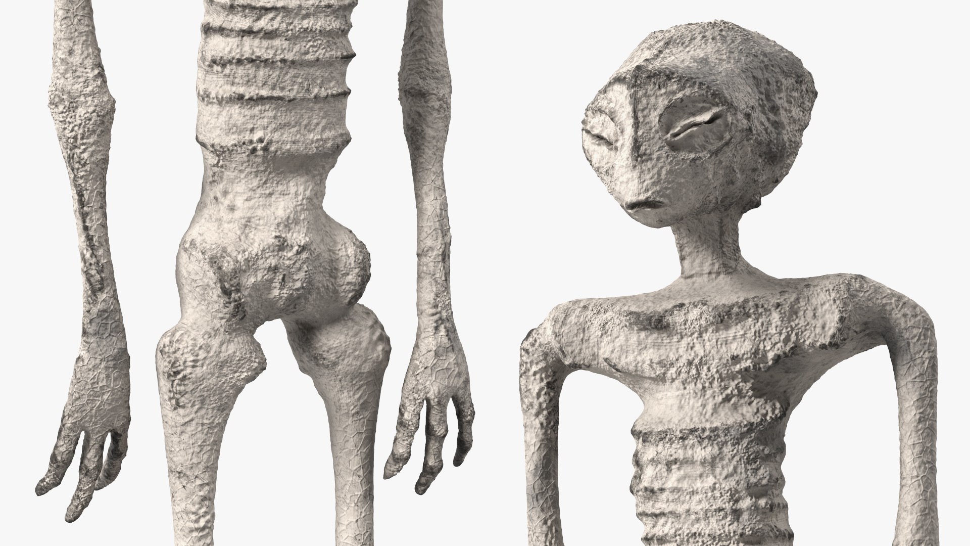 3D Alien Mummy Model - TurboSquid 2156996