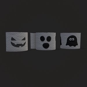Spooky Toilet Paper 3D