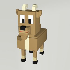 goat voxel 3D