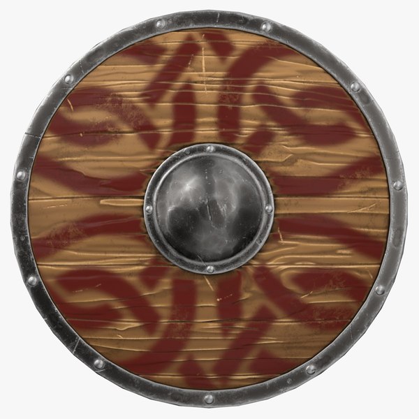3d model viking shield