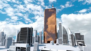 63 Building  Landmarks of Korea model