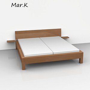 morgan double bed 3d c4d