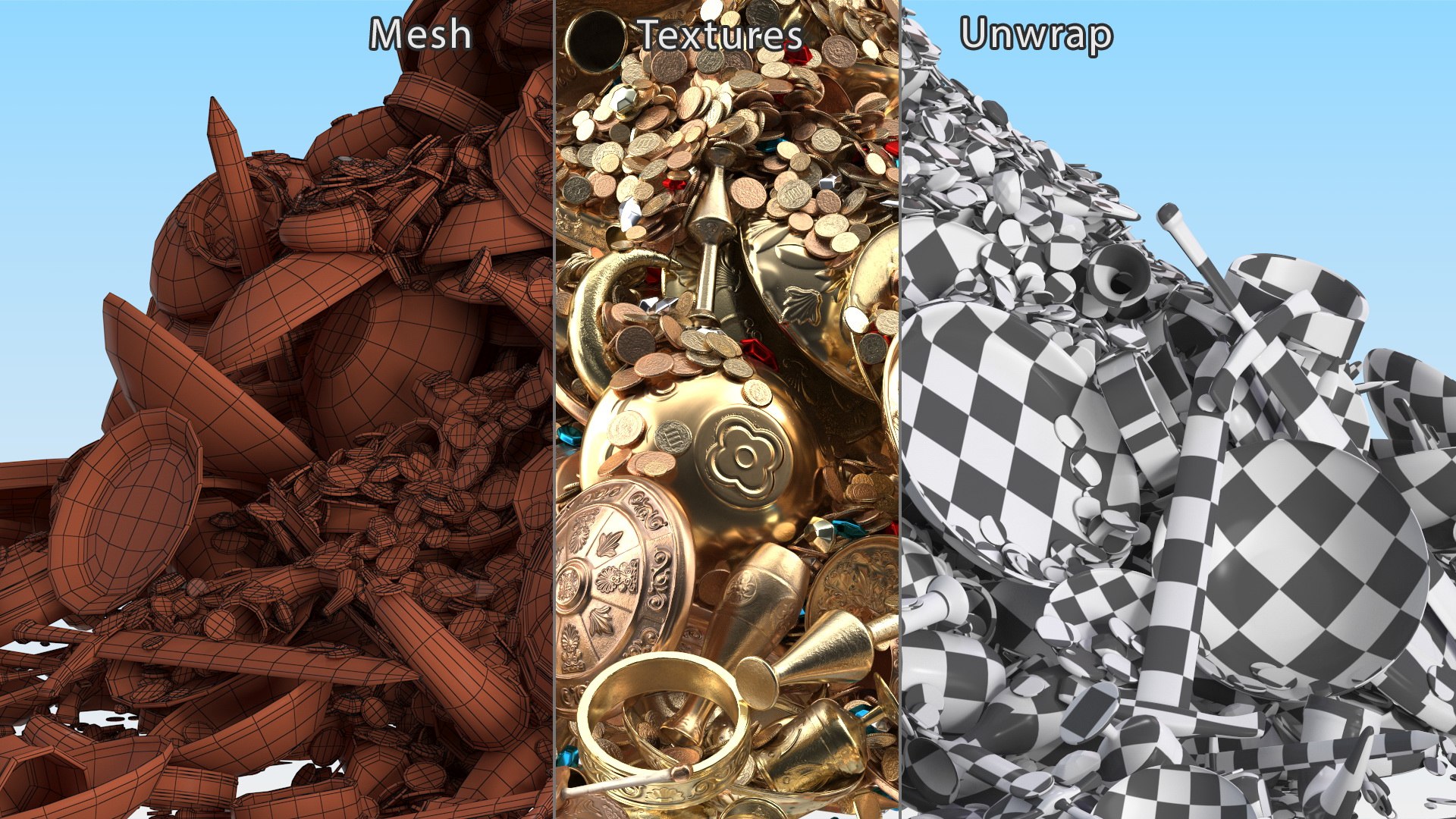 3D Large Pile of Treasures model https://p.turbosquid.com/ts-thumb/7Z/qtmWDr/yk/largepileoftreasuresmb3dmodel026/jpg/1705441352/1920x1080/fit_q87/866c08c59217a48cbb498f340d2b0dc3f4e2c513/largepileoftreasuresmb3dmodel026.jpg