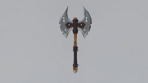 Stylized Battle Axe - Game Ready Low Poly