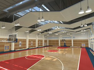 Basketball Gymnasium 3D model