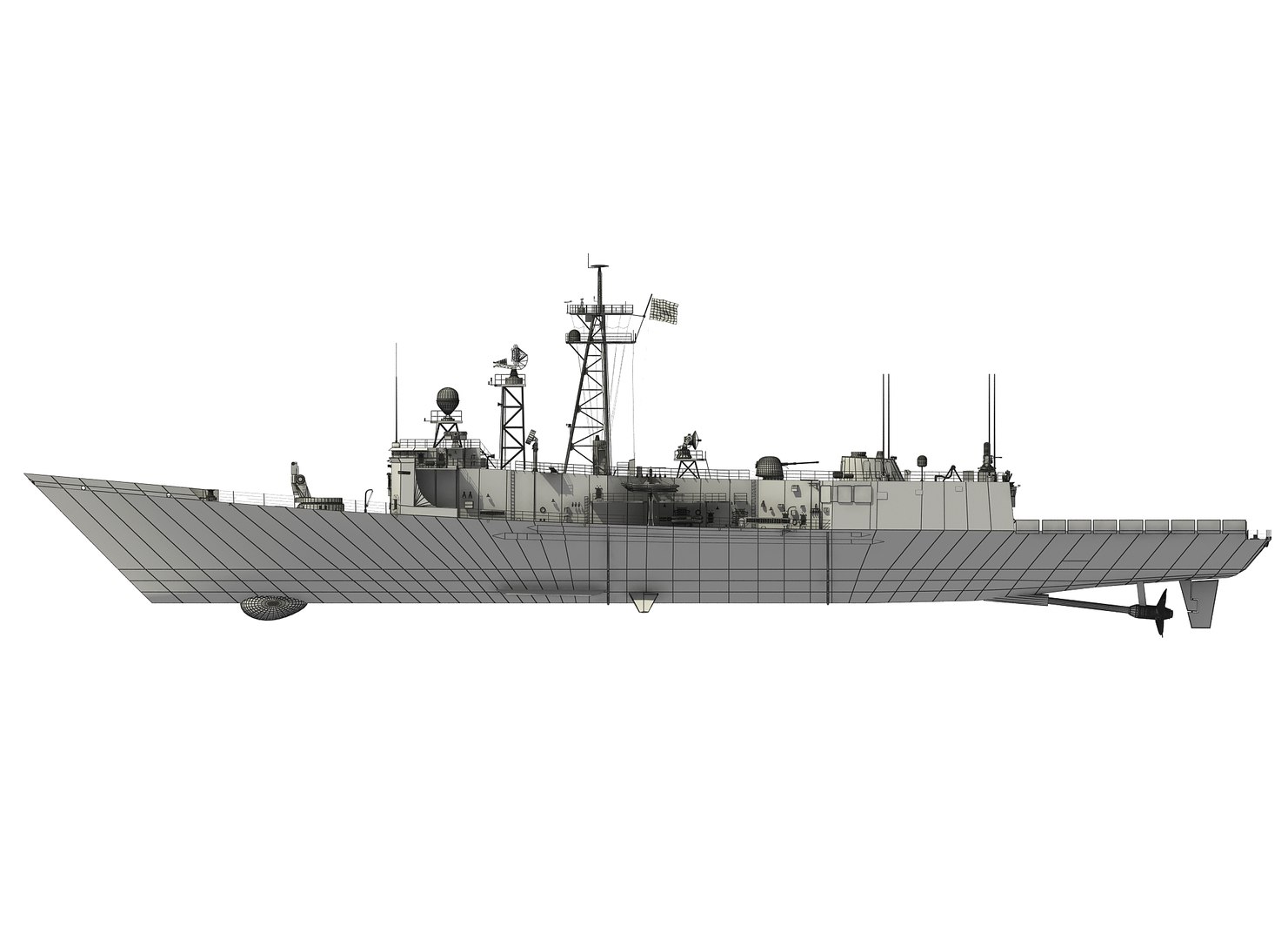 Australian Perry Class Frigate 3D Model - TurboSquid 1393772