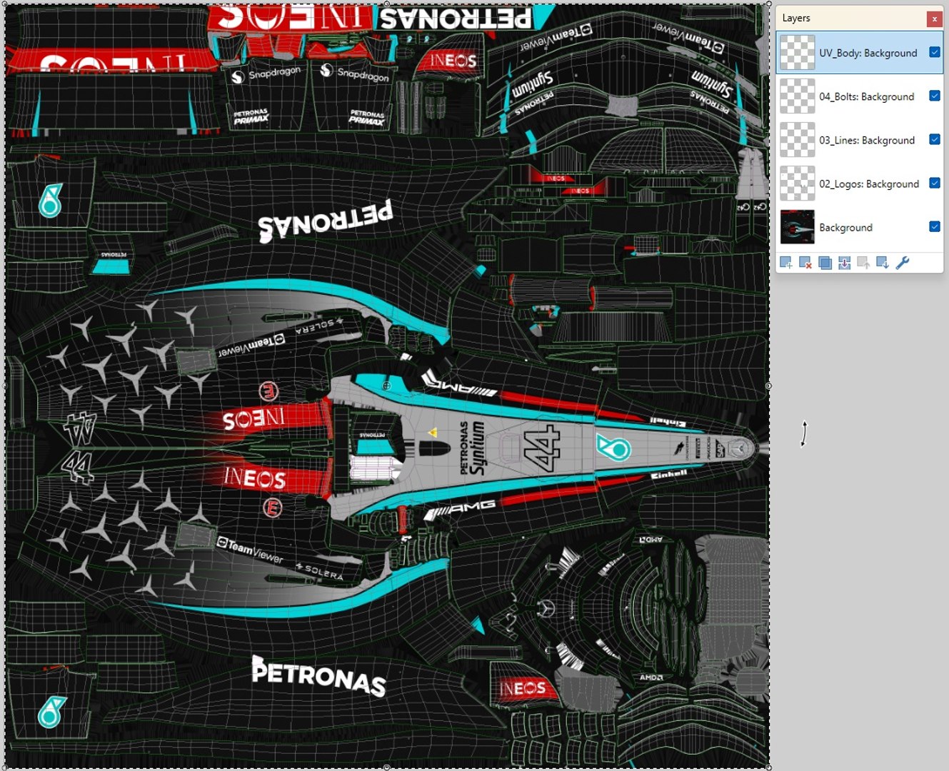 3D Mercedes-AMG F1 W15 2024 Formula 1 Race Car - TurboSquid 2202886