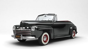 3D model Ford DeLuxe 1946