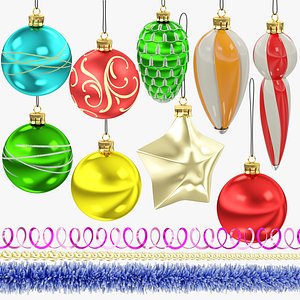 Christmas Balls and Decorations Collection V2