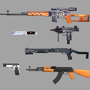 weapon pack 3d max