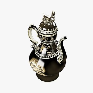 teapot brewing tea 3d max