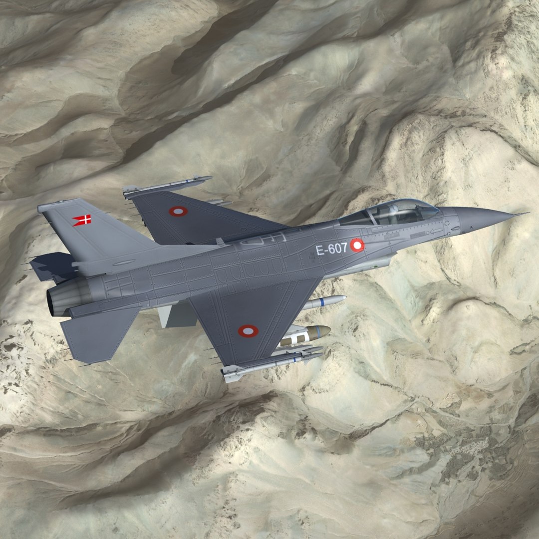 3ds max f16 falcon fighter rdaf