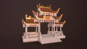 temple shrine asian 3D model