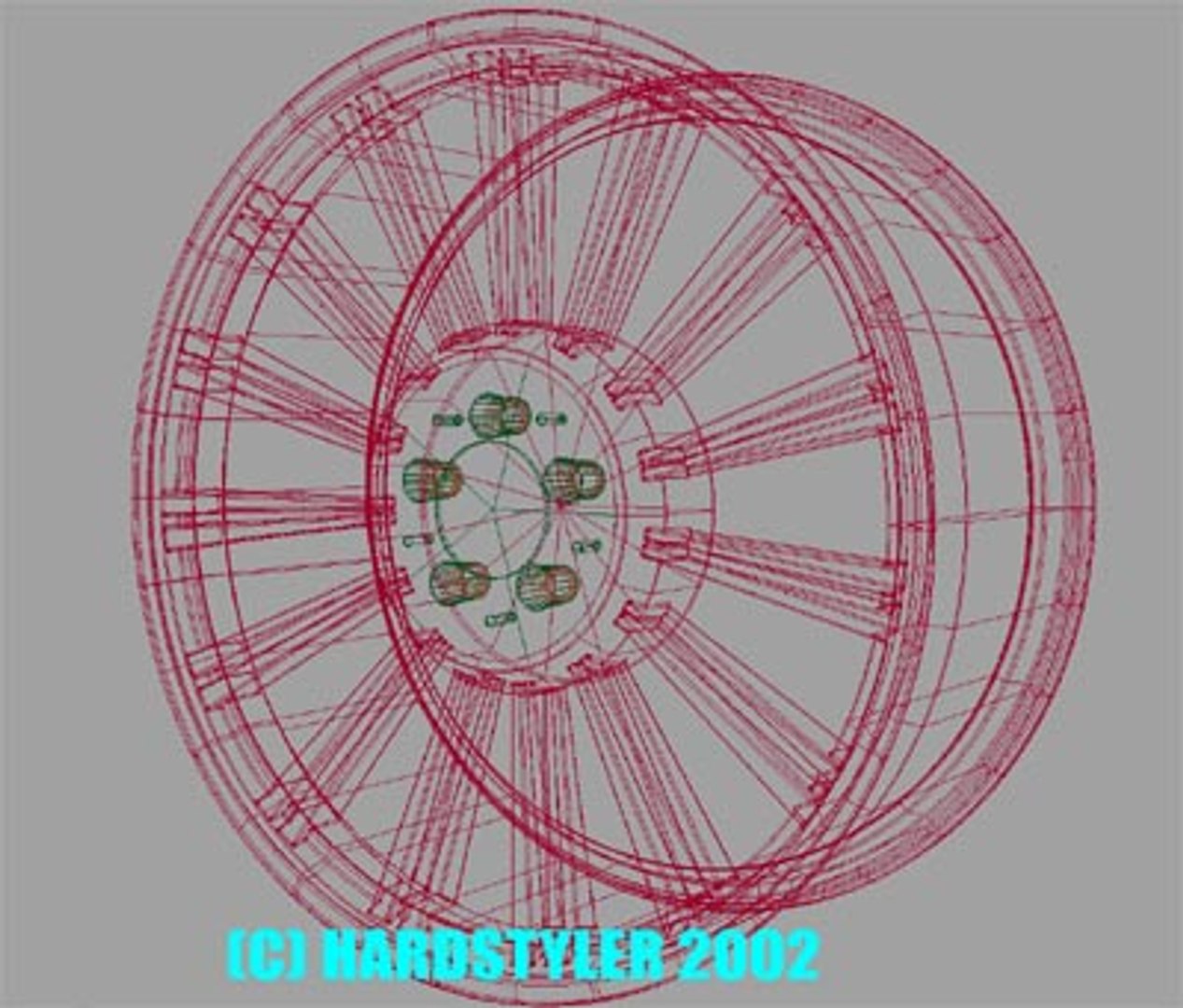 wire rim 3d model