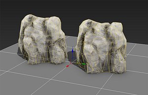 3d of rock lods