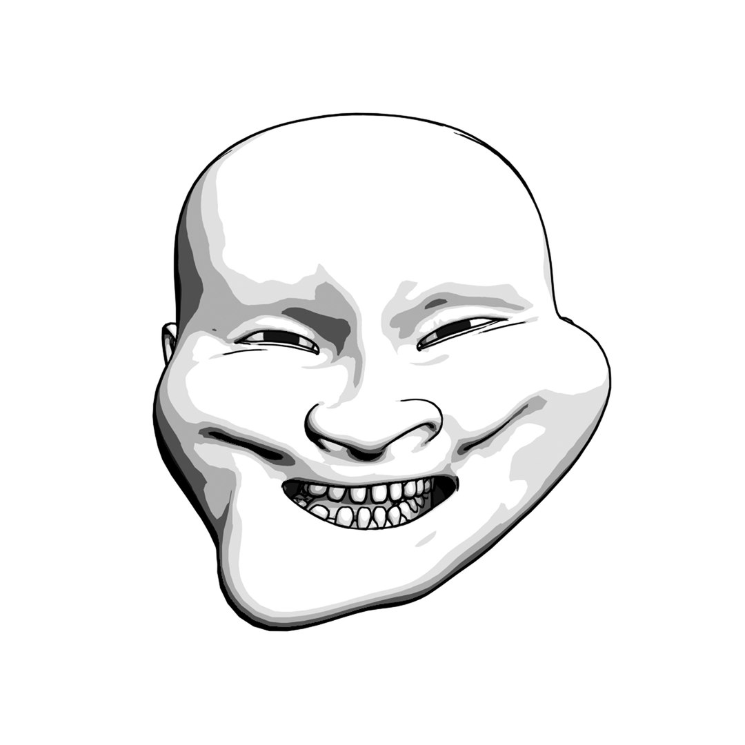 laughing troll face