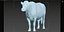 bull head realistic 3D model