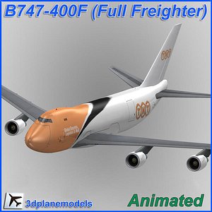 b747-400 tnt plane 747 3d 3ds