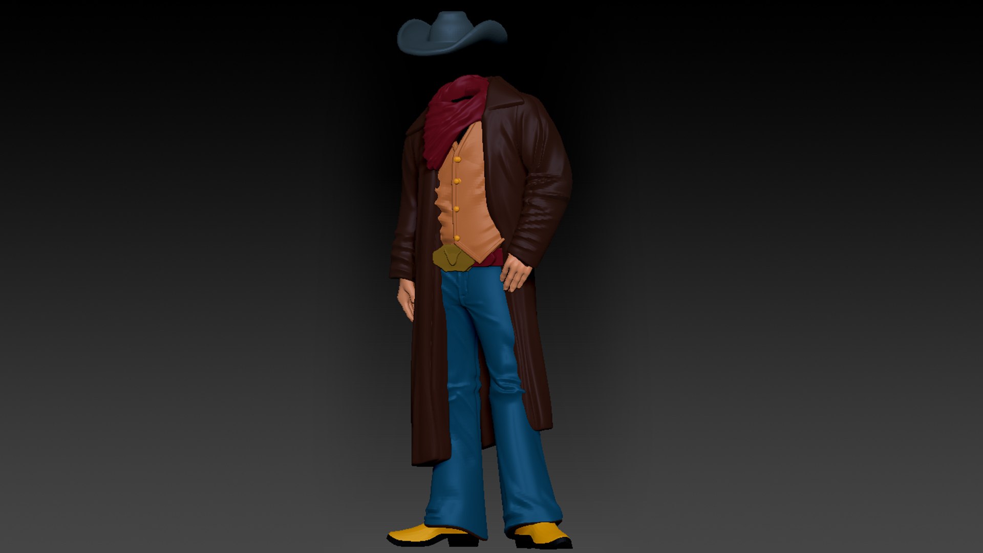 3D cowboy costume ready print model https://p.turbosquid.com/ts-thumb/7a/TSFKAj/Oq/9/jpg/1617168821/1920x1080/fit_q87/d757e2111b6df2acf7337bbc7deee7fbce1044b4/9.jpg