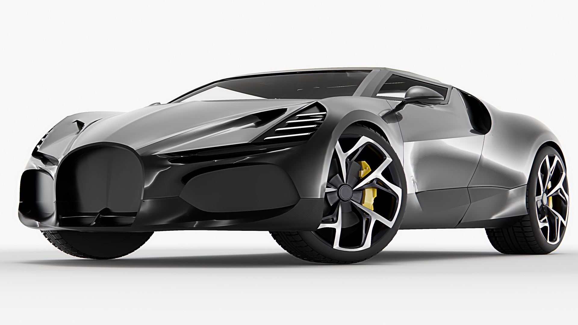 3D Model Bugatti W16 Mistral Rigged - TurboSquid 2639986