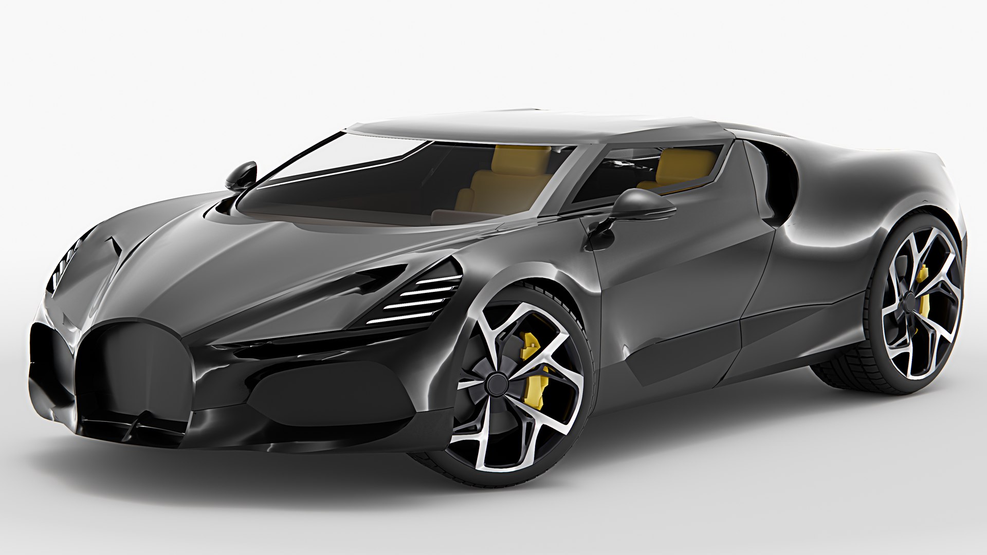 3D Model Bugatti W16 Mistral Rigged - TurboSquid 2639986
