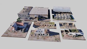 3D Abandoned-Soviet-Base-Kitbash model