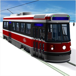 toronto tram - clrv streetcar 3D model