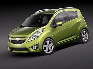 chevrolet spark 3d model