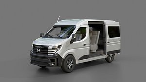 3D Nissan Interstar Passenger Van model