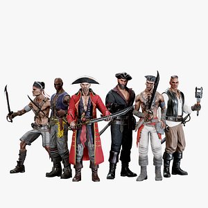 3D PIRATE R PACK B model