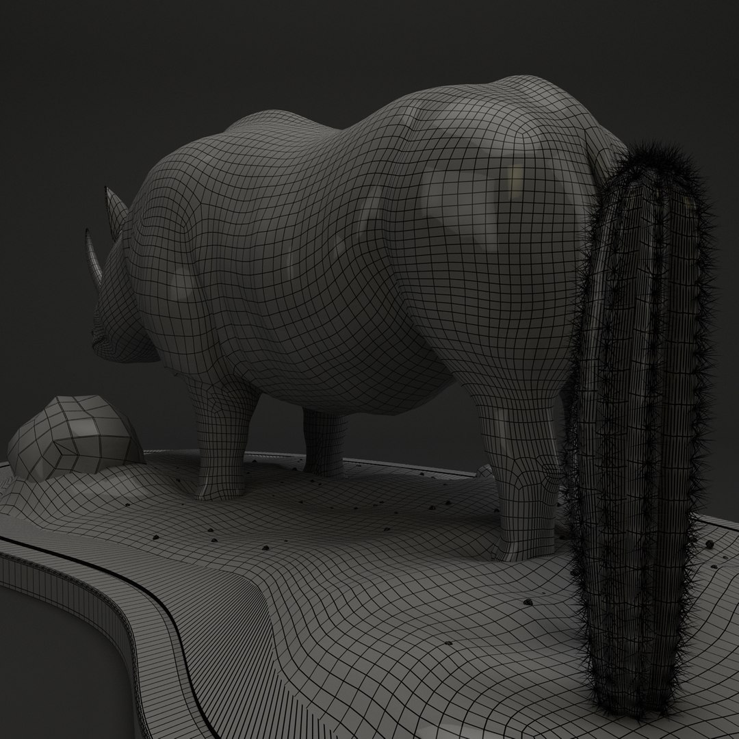 rhino rhinoceros 3d model https://p.turbosquid.com/ts-thumb/7a/iFioBL/WWqJHI9b/wireframe6/jpg/1313524176/1920x1080/fit_q87/8d3b7b9a482fd60083ede4826e4d3d65358c9365/wireframe6.jpg