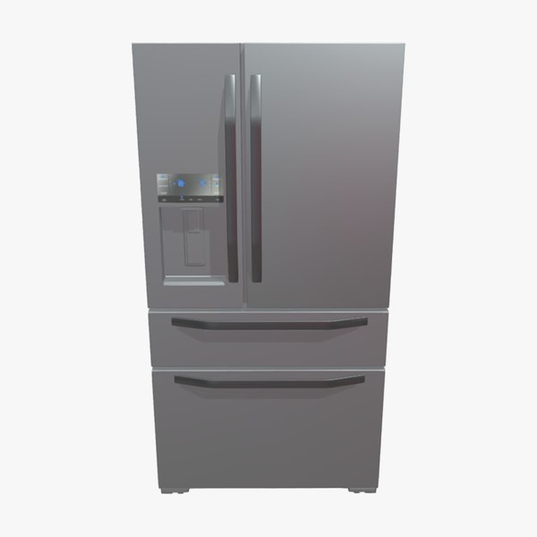 modelo 3d Refrigerator multi-door Side By Side - TurboSquid 2081387