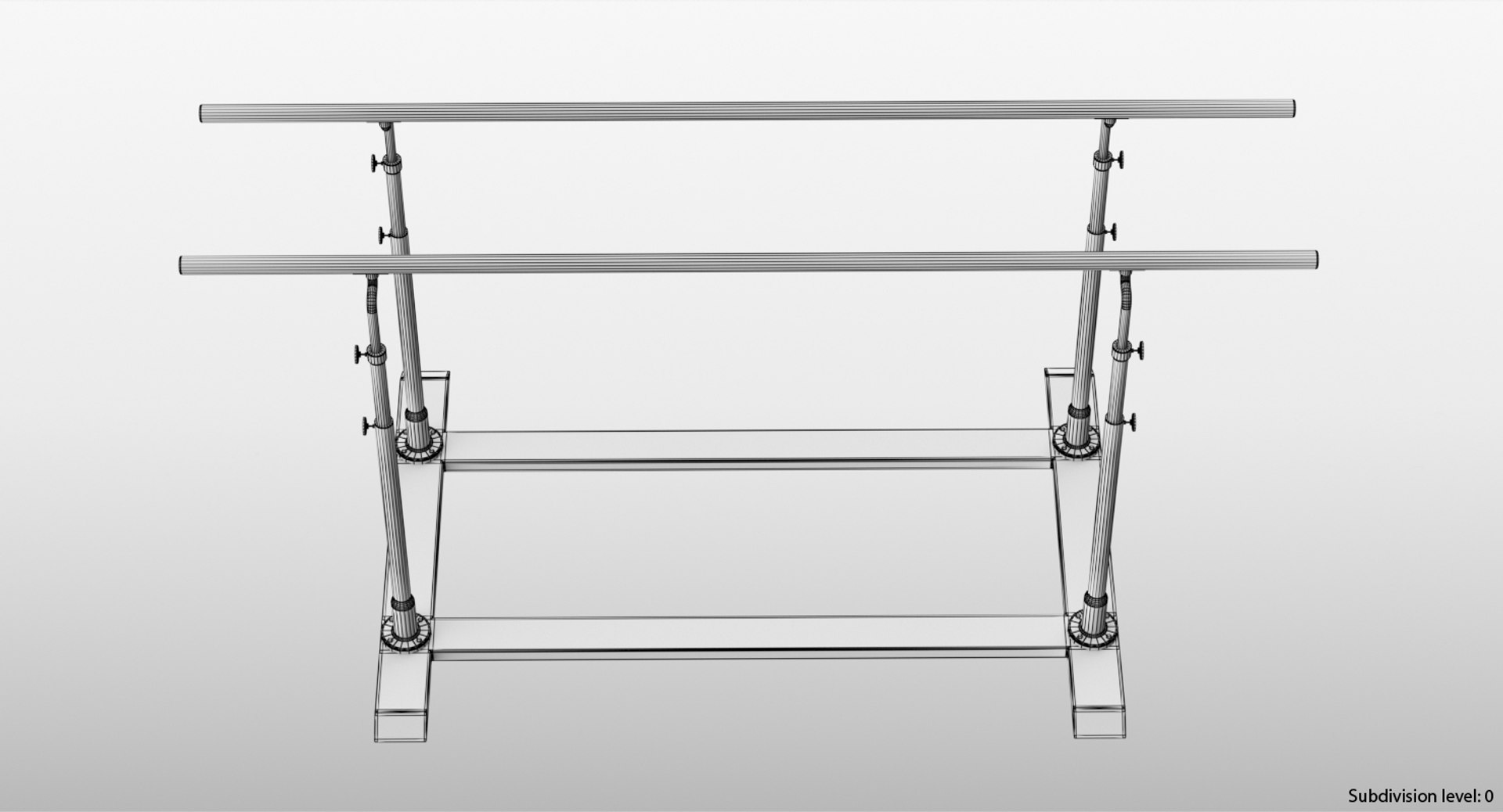 Realistic Parallel Bars Model - TurboSquid 1365980
