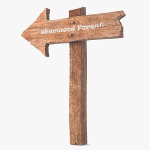 Aged Wooden Arrow Signpost