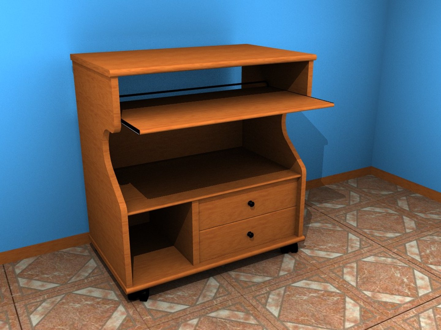 Computer Table Model - TurboSquid 1158407