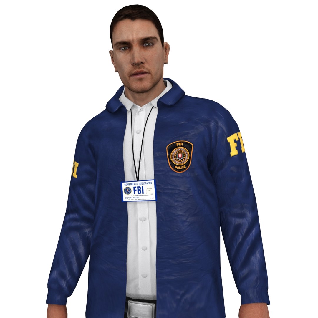 Rigged Fbi Agent 3d Model
